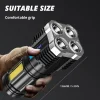 High-Power-LED-Flashlights-Camping-Torch-With-4-Lamp-Beads-And-COB-Side-Light-Rechargeable-Portable-1 ZOA High Power 4 LED Flashlights