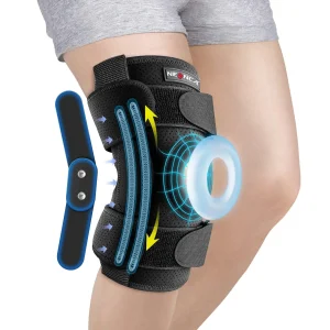 Hinged-Knee-Brace-Support-for-Knee-Pain-Dual-Metal-Hinges-Built-in-Side-Spring-Stabilizers-for NEENCA Hinged Knee Brace