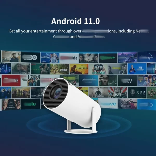 Salange-HY300-Smart-Projector-Android-11-0-MINI-Portable-5G-WIFI-Home-Cinema-720P-for-SAMSUNG-2 MAGICTOR HY300 Smart Projector