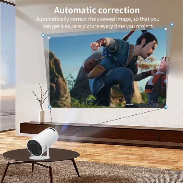 Salange-HY300-Smart-Projector-Android-11-0-MINI-Portable-5G-WIFI-Home-Cinema-720P-for-SAMSUNG-4 MAGICTOR HY300 Smart Projector