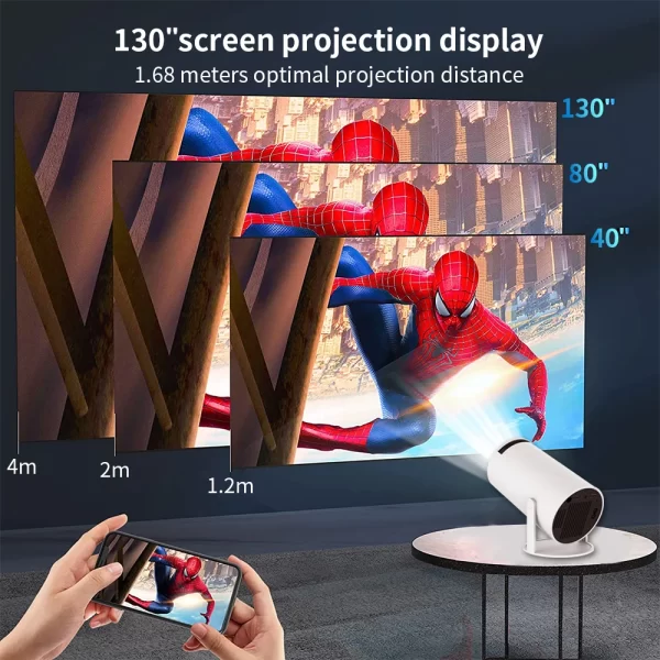 Salange-HY300-Smart-Projector-Android-11-0-MINI-Portable-5G-WIFI-Home-Cinema-720P-for-SAMSUNG-5 MAGICTOR HY300 Smart Projector