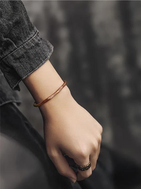 kf-A320942f32cad45559d5a8adbe1bf2c57K-Pure-Copper-Handmade-Bracelet-Handicraft-Do-Old-Cuff-Bangle-Rustic-Punk-Unisex-Viking-Jewelry-Street-Red REKI Pure Copper Handmade Bracelet