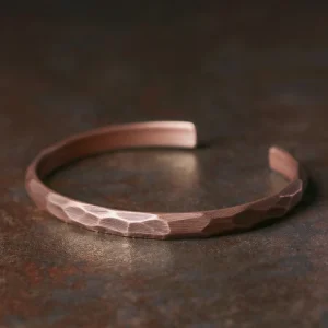 kf-H48374fd0d5174a2fa25339c905540cdcn-Red-Metal-Pure-Copper-Bracelet-Rustic-Forged-Oxidized-Do-Old-Punk-Cuff-Bangle-Viking-Handmade-Jewelry REKI Rustic Forged Copper Bracelet