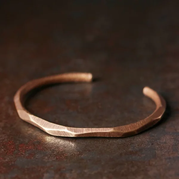 kf-H9cede4f94fc6436ab05e77fa9b618e55E-Pure-Copper-Handmade-Bracelet-Handicraft-Do-Old-Cuff-Bangle-Rustic-Punk-Unisex-Viking-Jewelry-Street-Red REKI Pure Copper Handmade Bracelet
